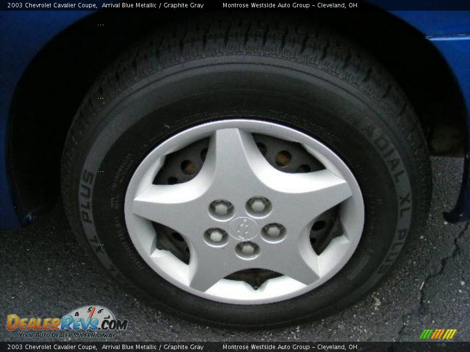 2003 Chevrolet Cavalier Coupe Arrival Blue Metallic / Graphite Gray Photo #26
