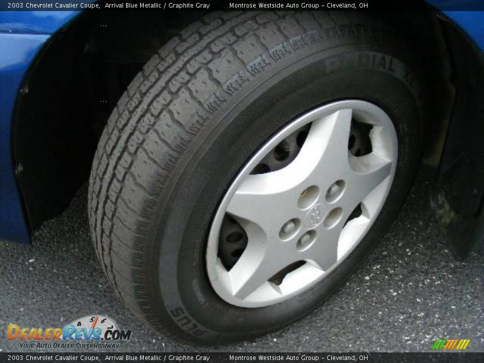 2003 Chevrolet Cavalier Coupe Arrival Blue Metallic / Graphite Gray Photo #27