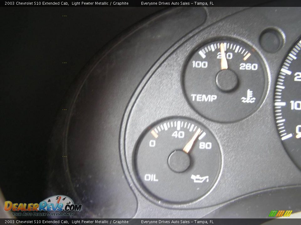 2003 Chevrolet S10 Extended Cab Light Pewter Metallic / Graphite Photo #20