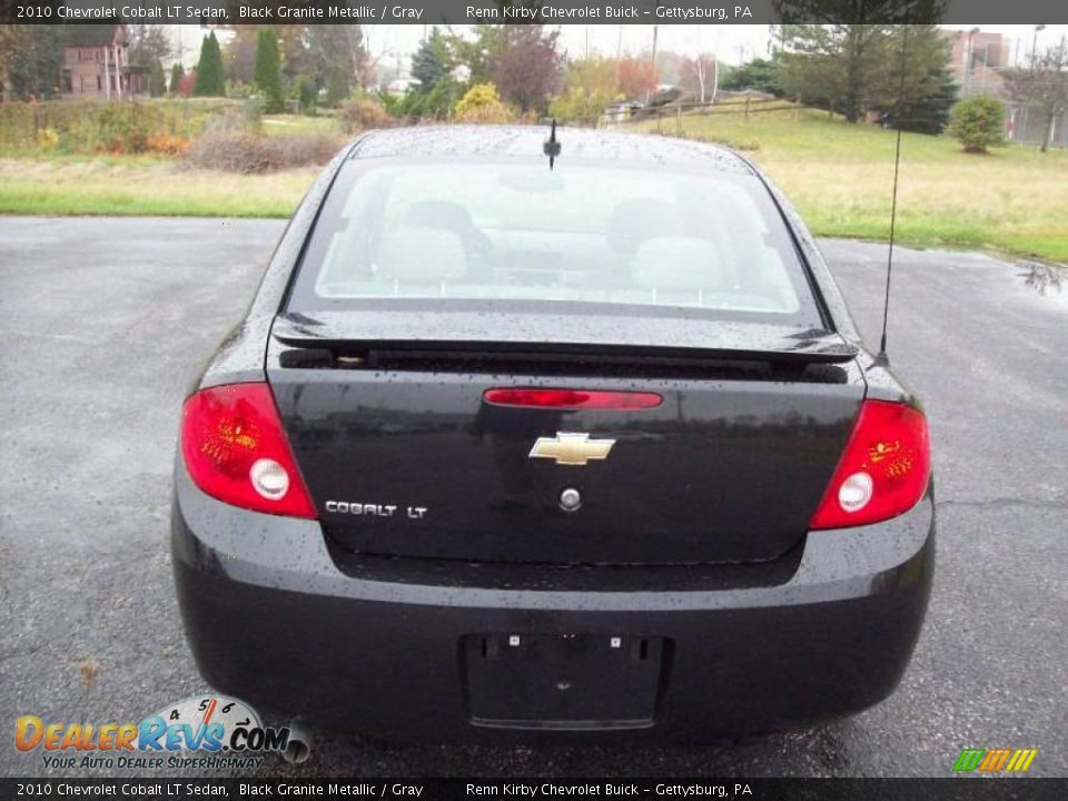 2010 Chevrolet Cobalt LT Sedan Black Granite Metallic / Gray Photo #7