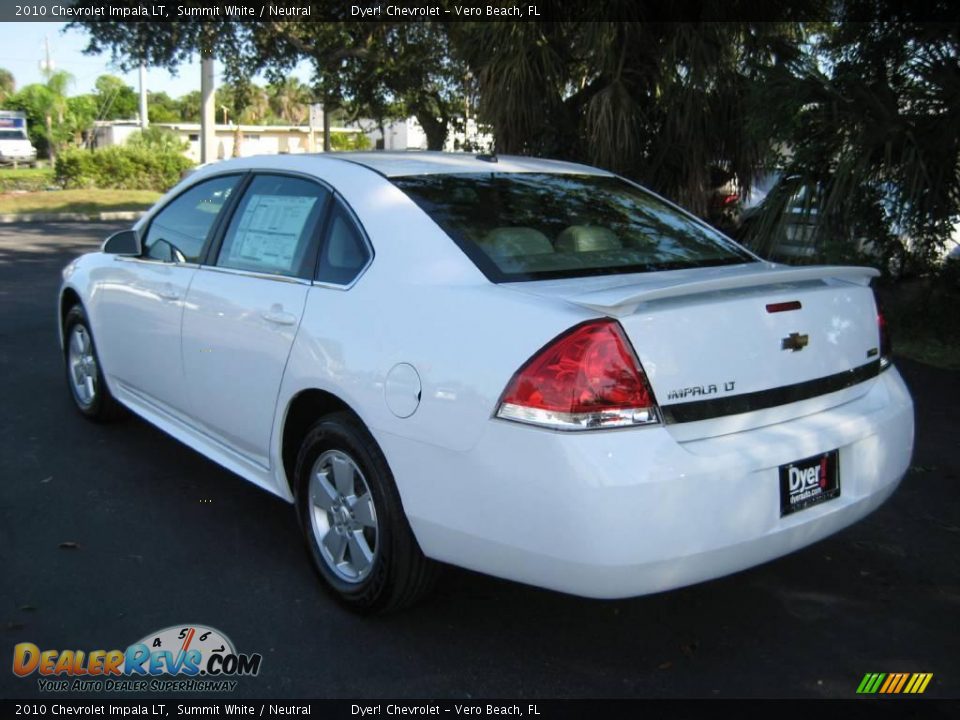 2010 Chevrolet Impala LT Summit White / Neutral Photo #4