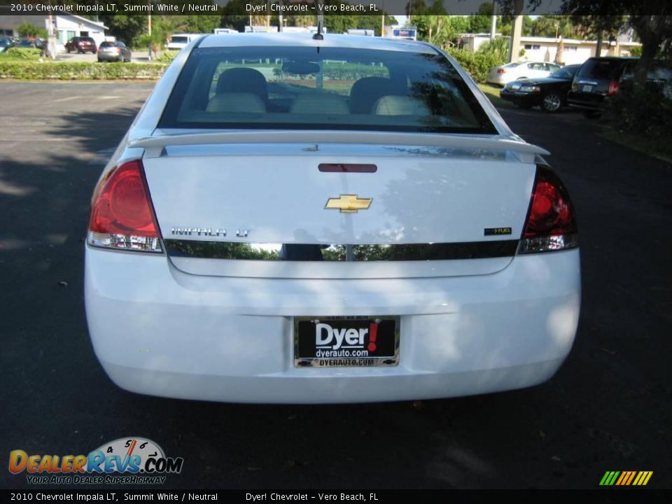 2010 Chevrolet Impala LT Summit White / Neutral Photo #5