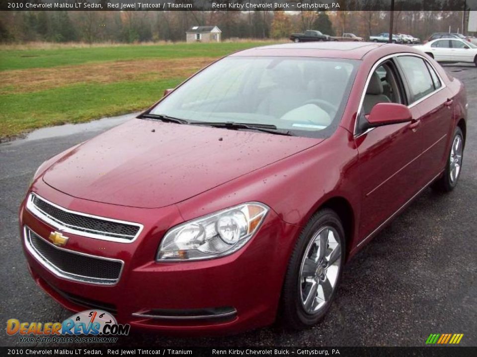 2010 Chevrolet Malibu LT Sedan Red Jewel Tintcoat / Titanium Photo #2