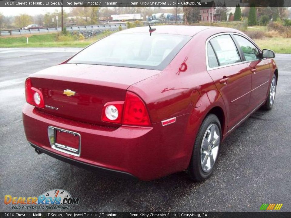 2010 Chevrolet Malibu LT Sedan Red Jewel Tintcoat / Titanium Photo #3