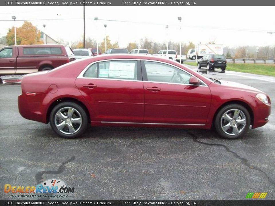 2010 Chevrolet Malibu LT Sedan Red Jewel Tintcoat / Titanium Photo #5