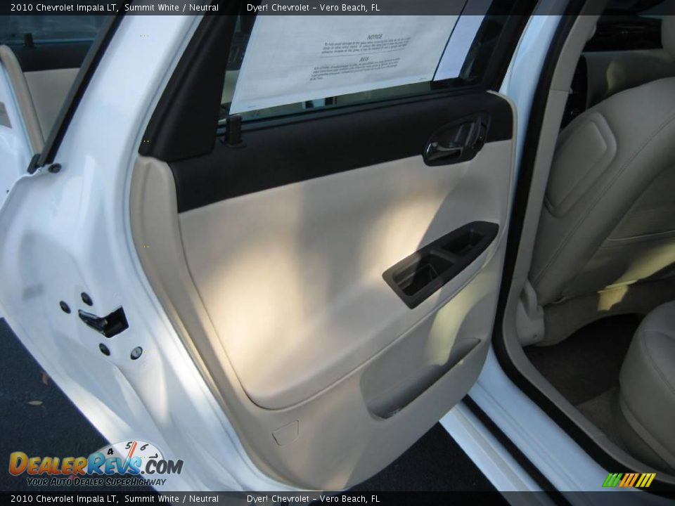2010 Chevrolet Impala LT Summit White / Neutral Photo #10