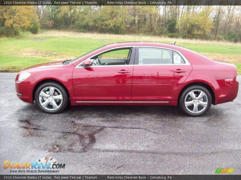 2010 Chevrolet Malibu LT Sedan Red Jewel Tintcoat / Titanium Photo #6
