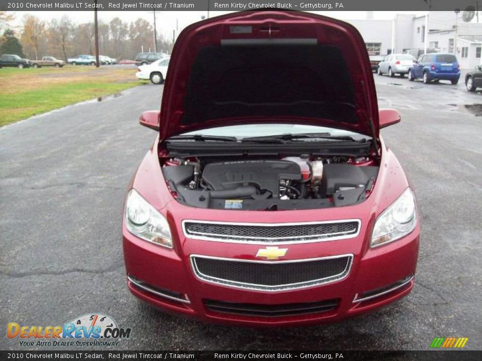 2010 Chevrolet Malibu LT Sedan Red Jewel Tintcoat / Titanium Photo #11