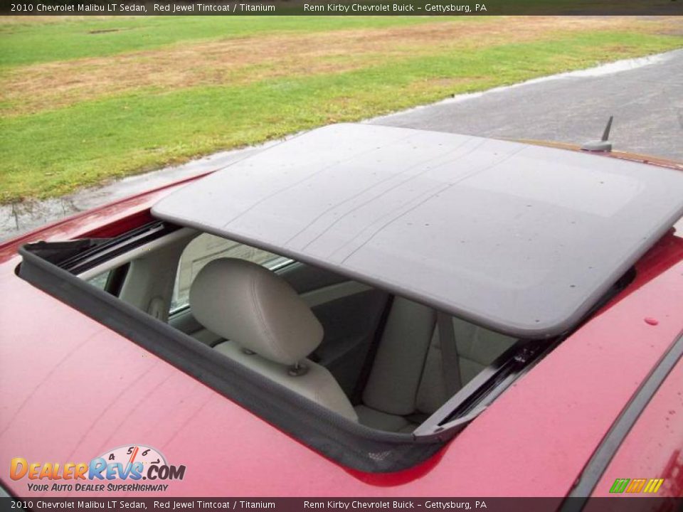 2010 Chevrolet Malibu LT Sedan Red Jewel Tintcoat / Titanium Photo #12
