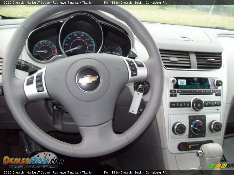 2010 Chevrolet Malibu LT Sedan Red Jewel Tintcoat / Titanium Photo #17