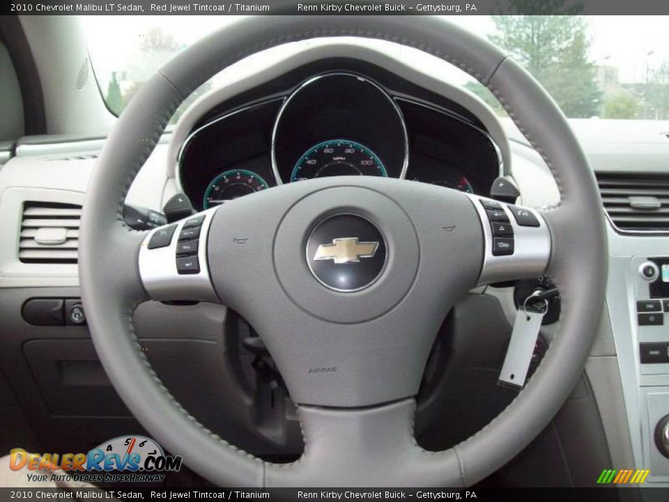 2010 Chevrolet Malibu LT Sedan Red Jewel Tintcoat / Titanium Photo #18