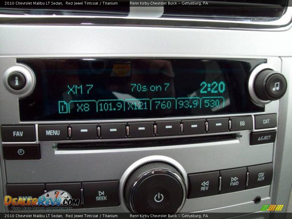 2010 Chevrolet Malibu LT Sedan Red Jewel Tintcoat / Titanium Photo #19