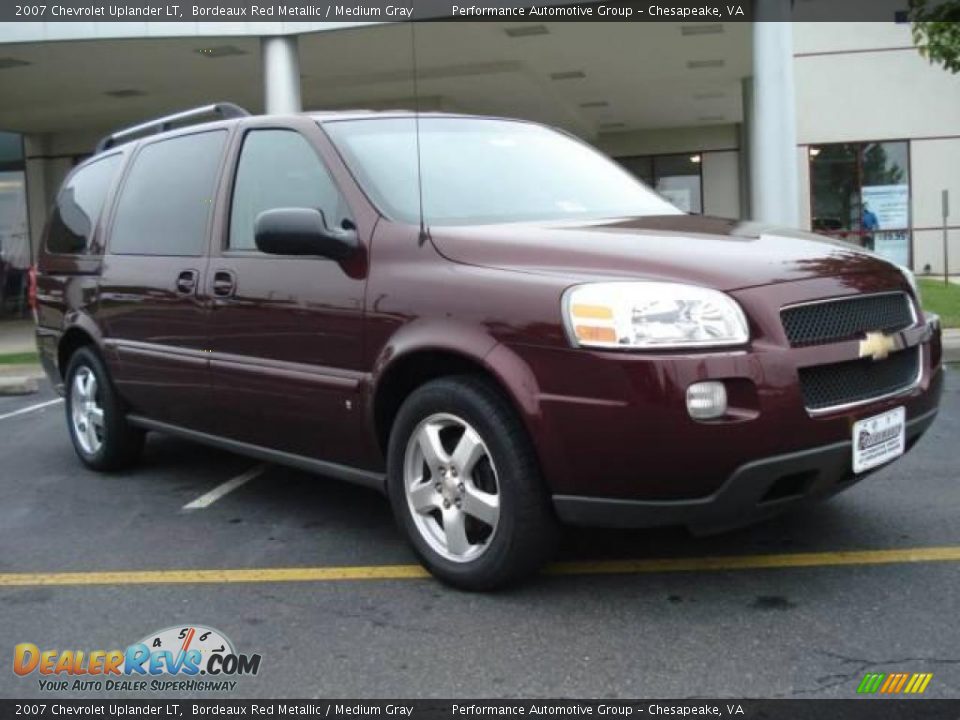 2007 Chevrolet Uplander LT Bordeaux Red Metallic / Medium Gray Photo #7