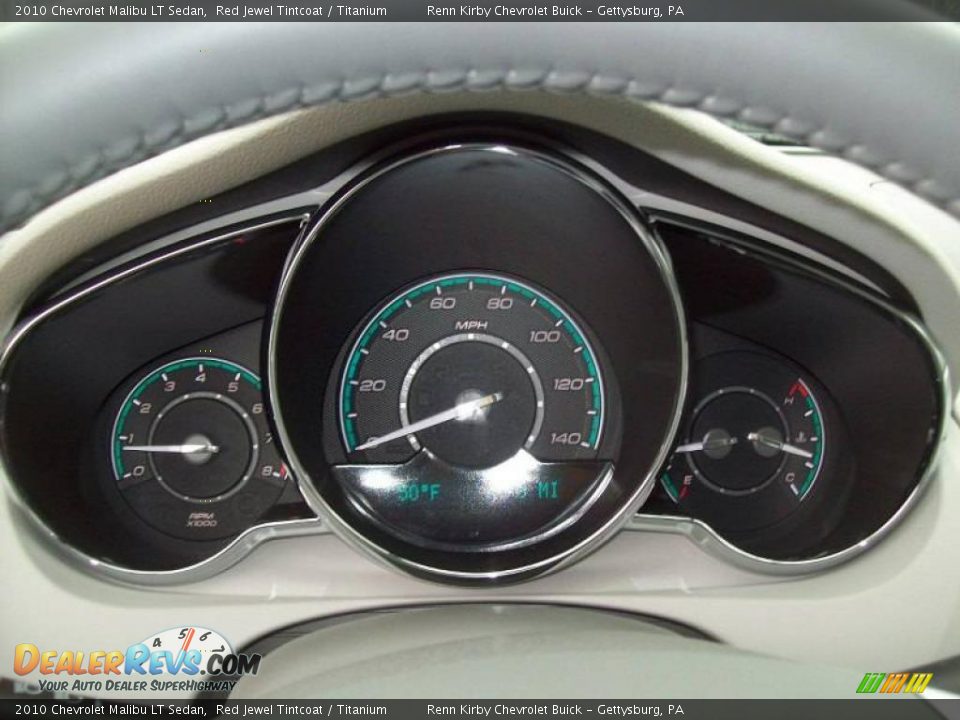 2010 Chevrolet Malibu LT Sedan Red Jewel Tintcoat / Titanium Photo #23