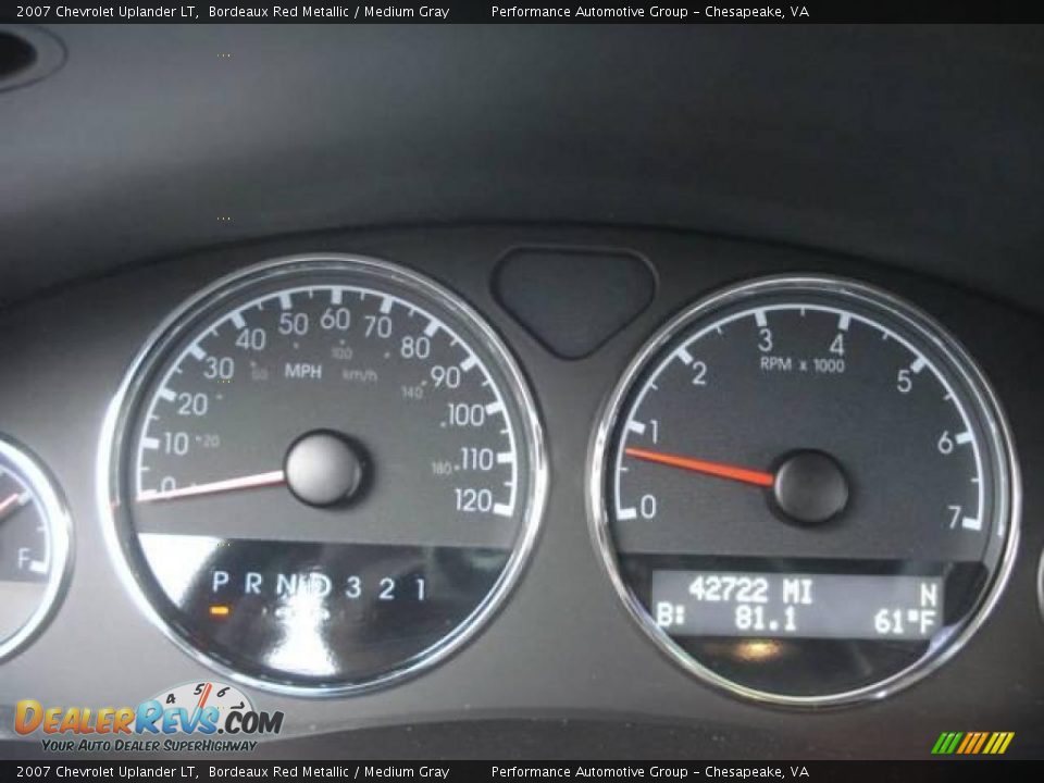2007 Chevrolet Uplander LT Bordeaux Red Metallic / Medium Gray Photo #25