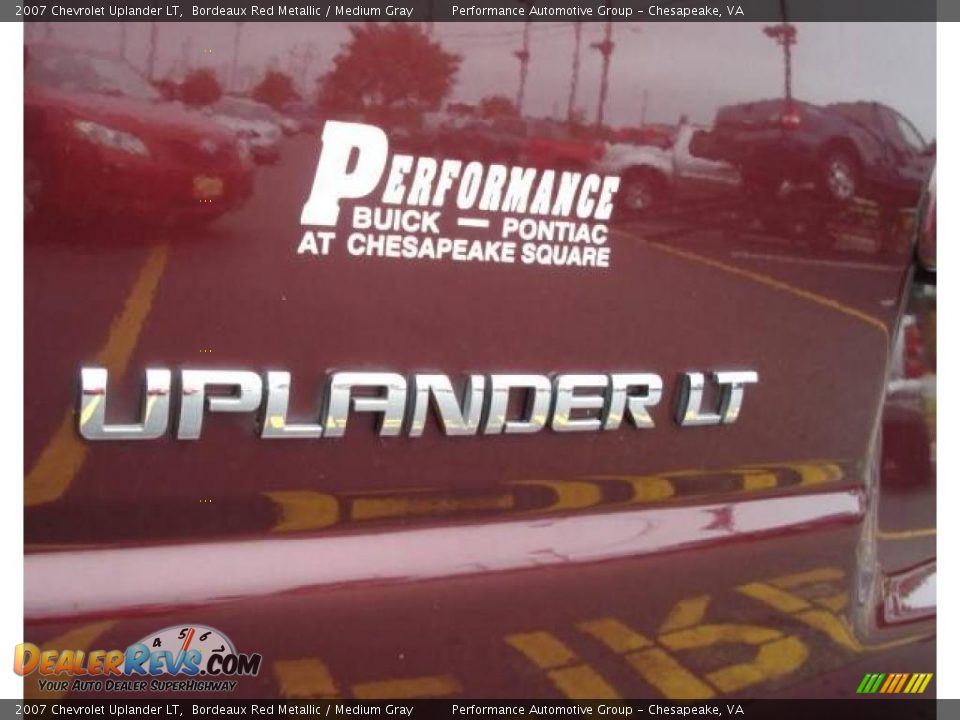2007 Chevrolet Uplander LT Bordeaux Red Metallic / Medium Gray Photo #33