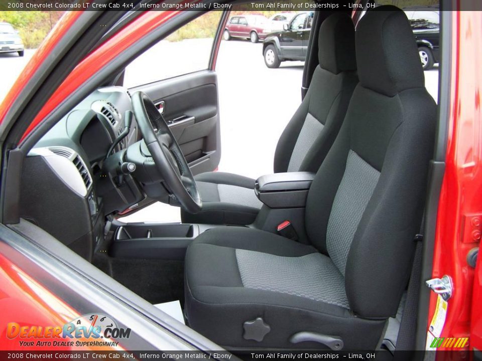 2008 Chevrolet Colorado LT Crew Cab 4x4 Inferno Orange Metallic / Ebony Photo #8
