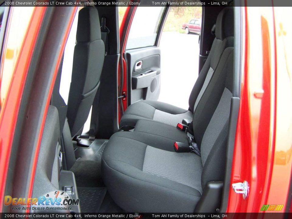 2008 Chevrolet Colorado LT Crew Cab 4x4 Inferno Orange Metallic / Ebony Photo #9