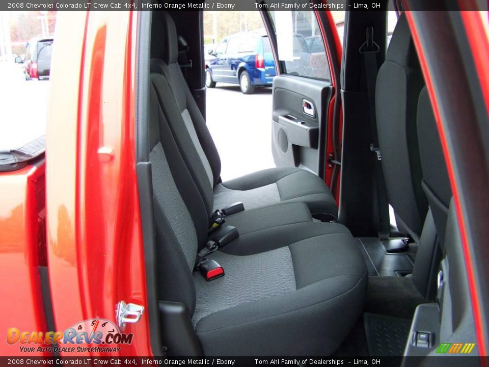 2008 Chevrolet Colorado LT Crew Cab 4x4 Inferno Orange Metallic / Ebony Photo #10