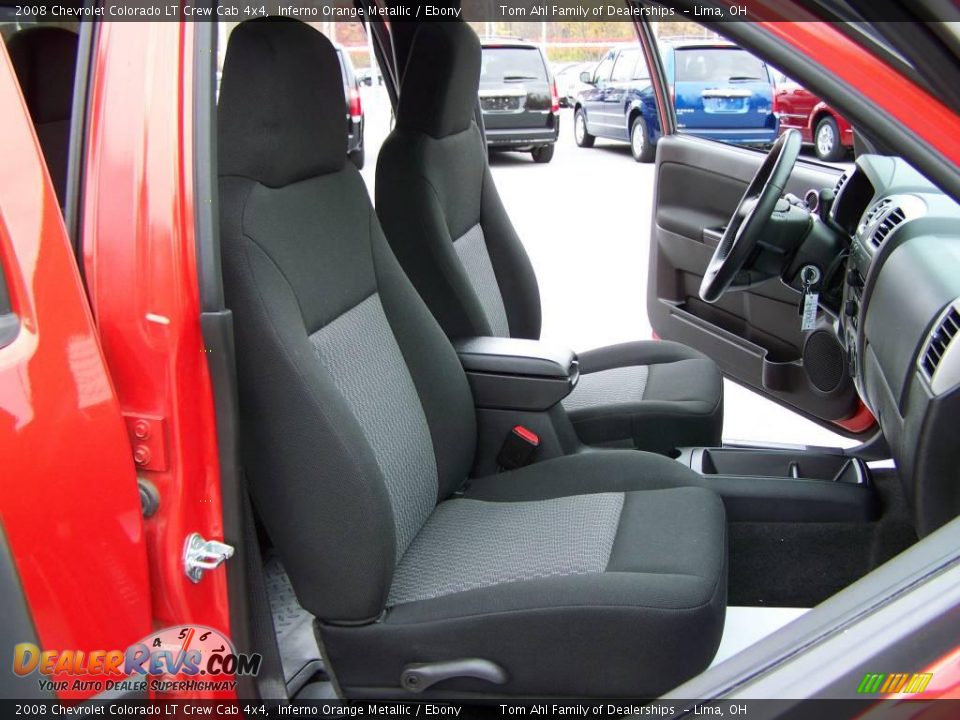 2008 Chevrolet Colorado LT Crew Cab 4x4 Inferno Orange Metallic / Ebony Photo #11