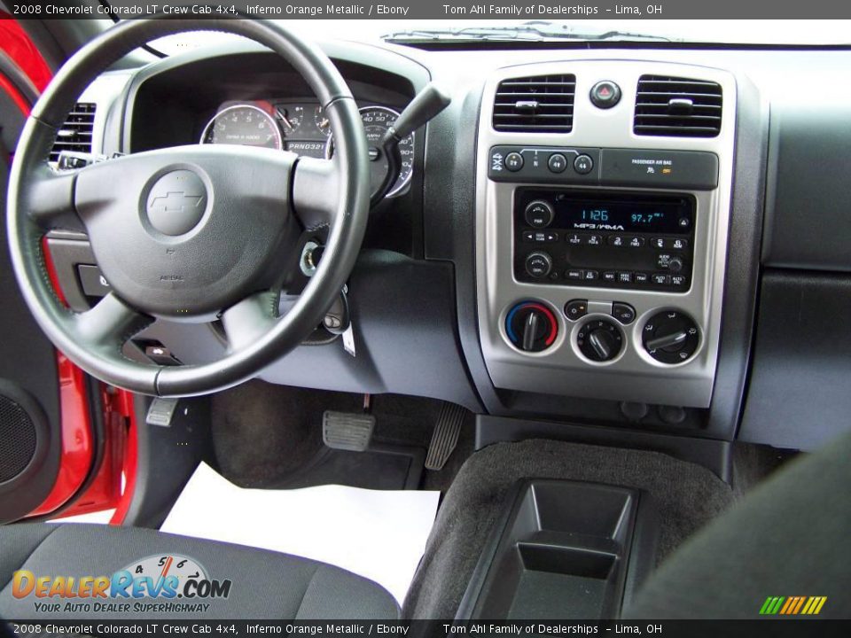 2008 Chevrolet Colorado LT Crew Cab 4x4 Inferno Orange Metallic / Ebony Photo #12