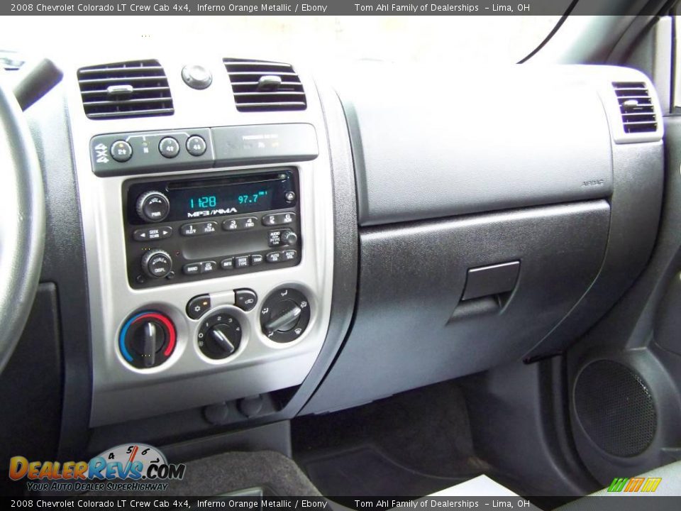 2008 Chevrolet Colorado LT Crew Cab 4x4 Inferno Orange Metallic / Ebony Photo #17