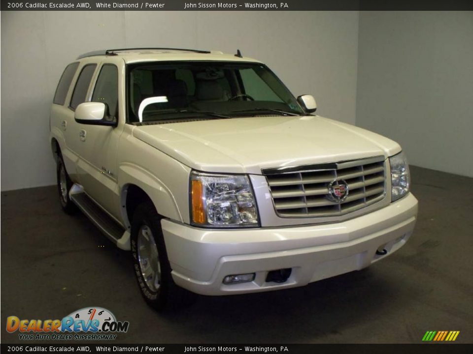 2006 Cadillac Escalade AWD White Diamond / Pewter Photo #1