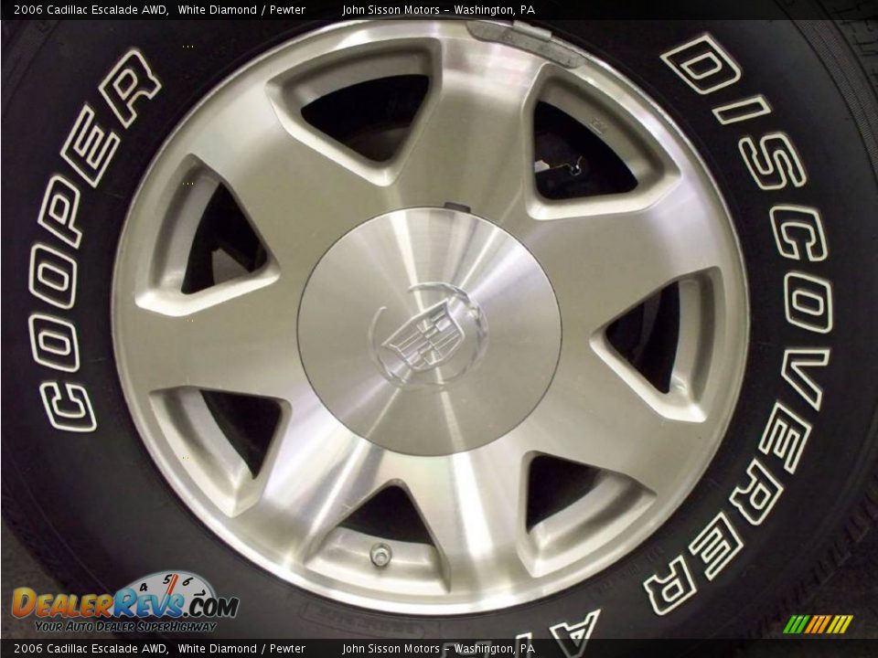 2006 Cadillac Escalade AWD White Diamond / Pewter Photo #7