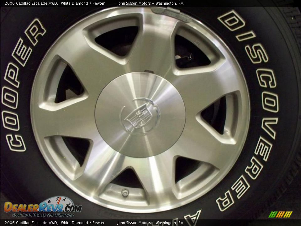 2006 Cadillac Escalade AWD White Diamond / Pewter Photo #8