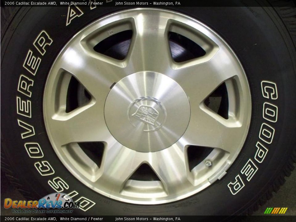 2006 Cadillac Escalade AWD White Diamond / Pewter Photo #9