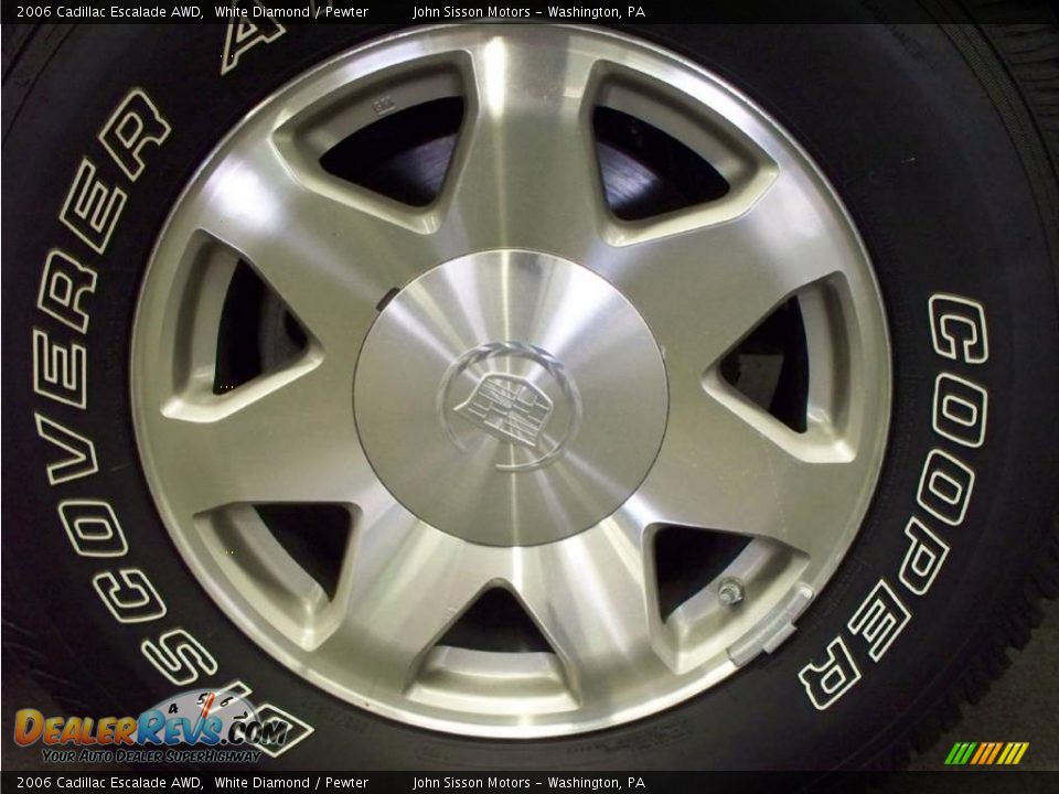 2006 Cadillac Escalade AWD White Diamond / Pewter Photo #10