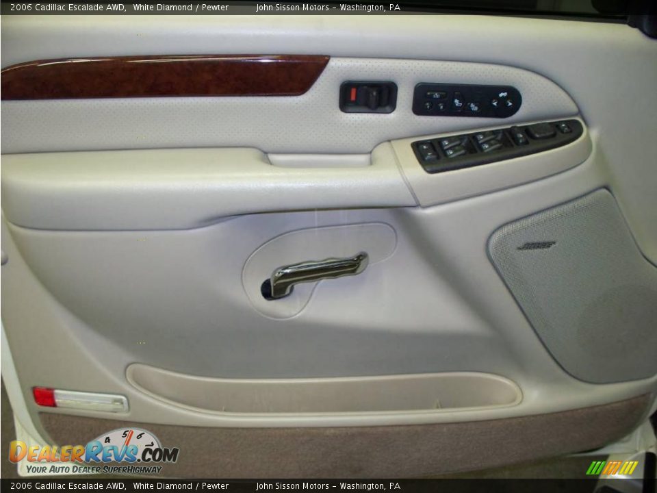 2006 Cadillac Escalade AWD White Diamond / Pewter Photo #12