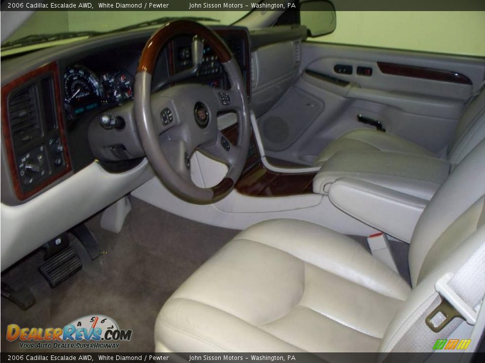 2006 Cadillac Escalade AWD White Diamond / Pewter Photo #13