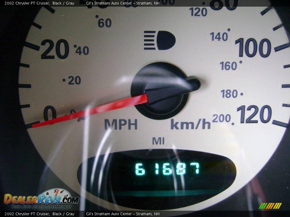 2002 Chrysler PT Cruiser Black / Gray Photo #14