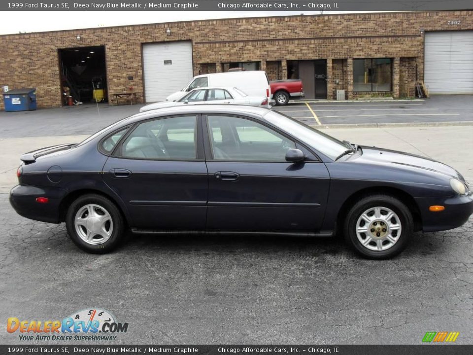 1999 Ford Taurus SE Deep Navy Blue Metallic / Medium Graphite Photo #4