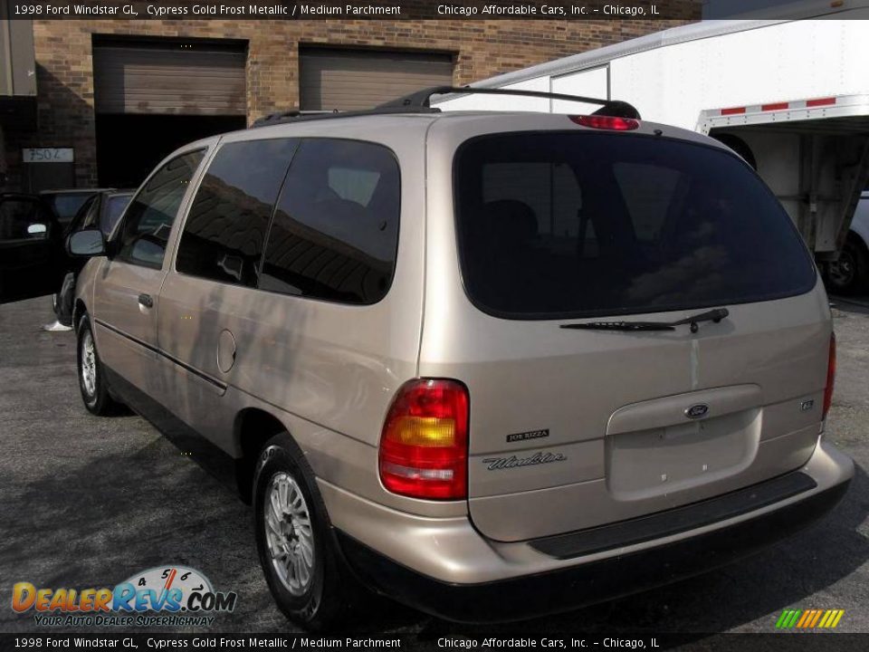 1998 Ford Windstar GL Cypress Gold Frost Metallic / Medium Parchment Photo #6