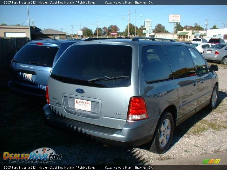 2005 Ford Freestar SES Medium Steel Blue Metallic / Pebble Beige Photo #3