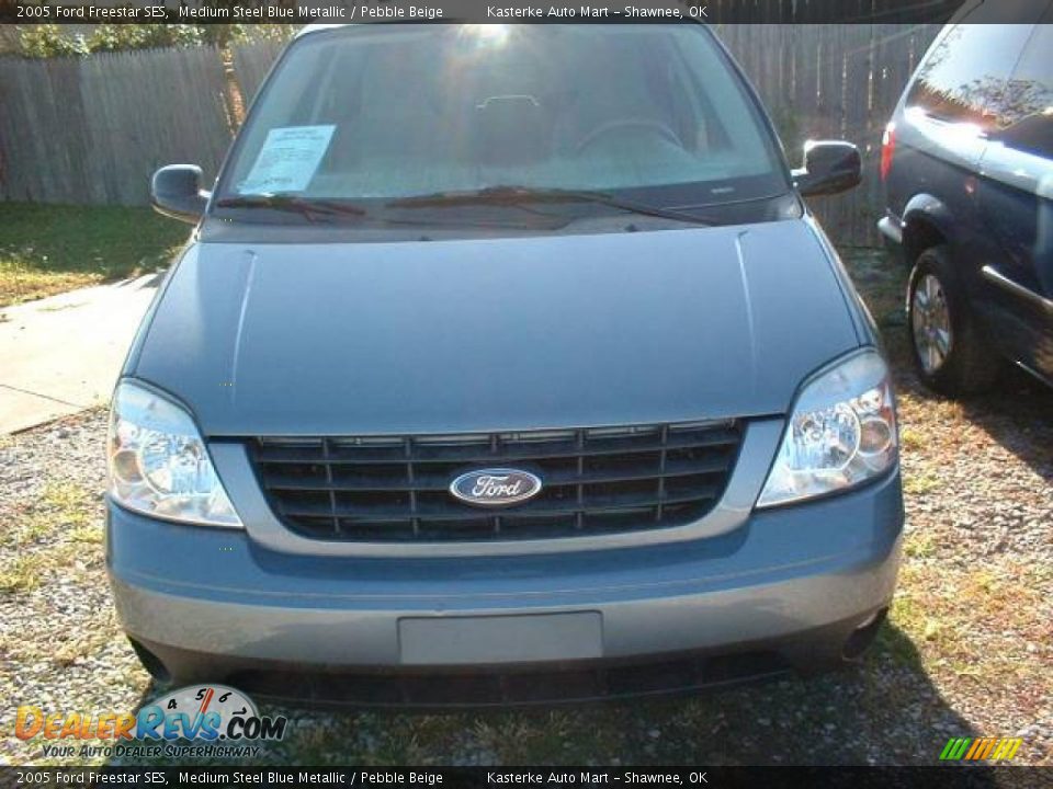 2005 Ford Freestar SES Medium Steel Blue Metallic / Pebble Beige Photo #6