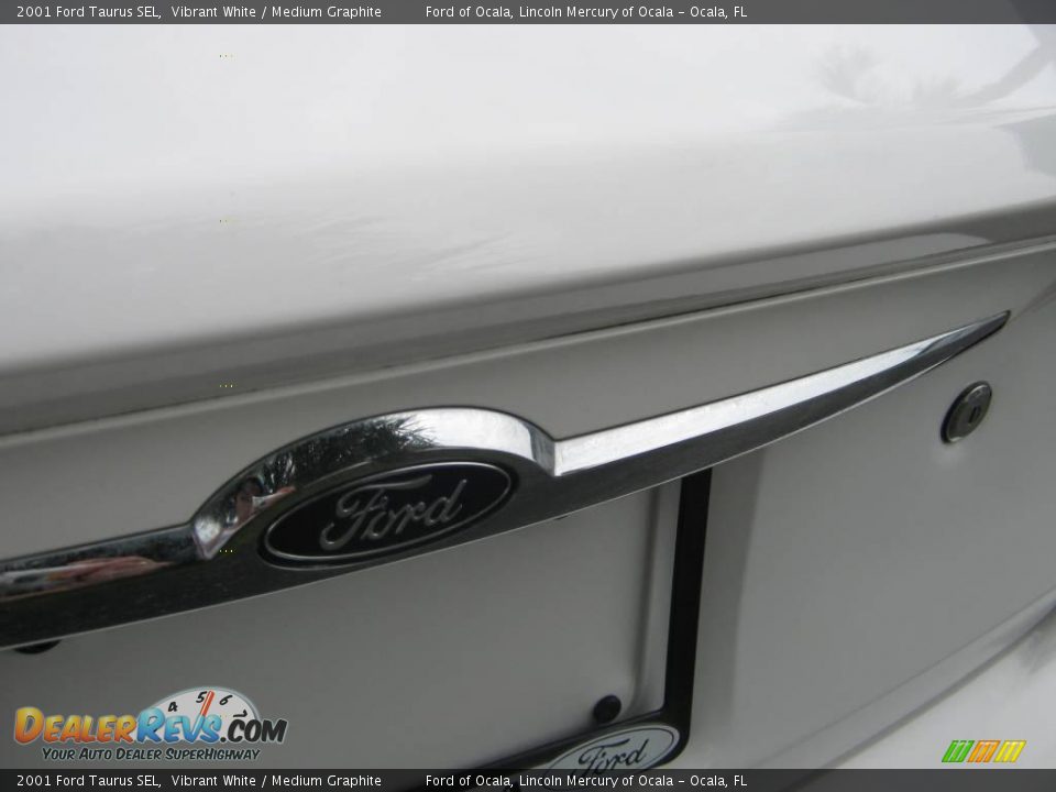 2001 Ford Taurus SEL Vibrant White / Medium Graphite Photo #11