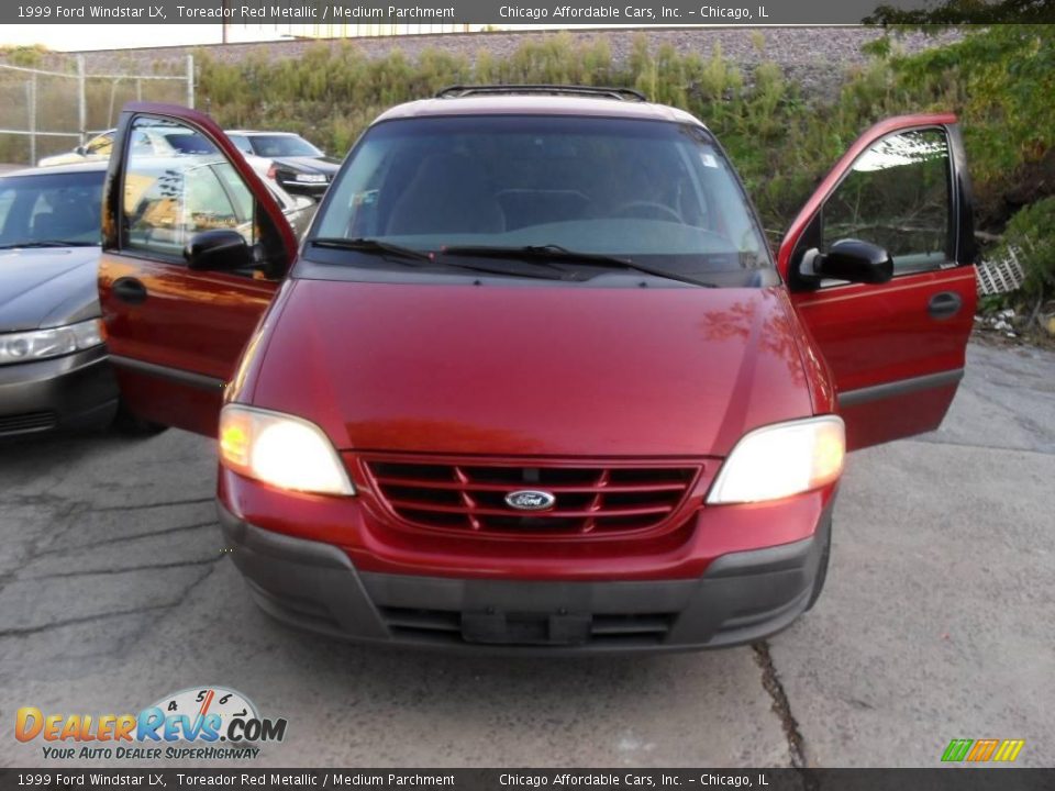 1999 Ford Windstar LX Toreador Red Metallic / Medium Parchment Photo #1