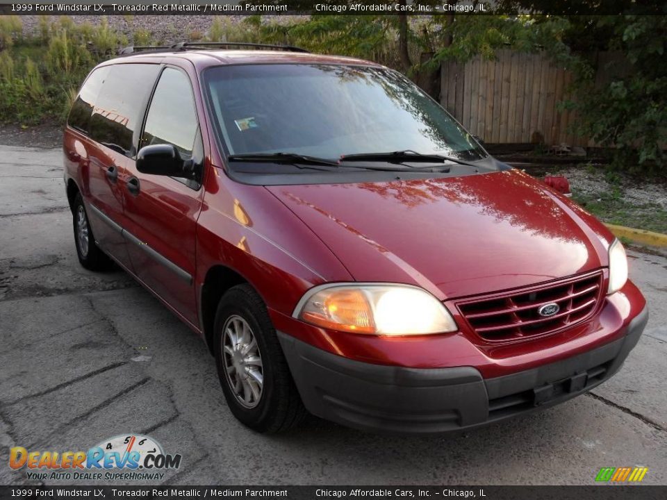 1999 Ford Windstar LX Toreador Red Metallic / Medium Parchment Photo #2