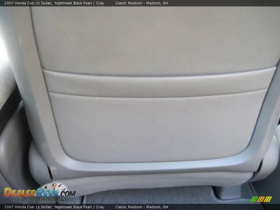 2007 Honda Civic LX Sedan Nighthawk Black Pearl / Gray Photo #19