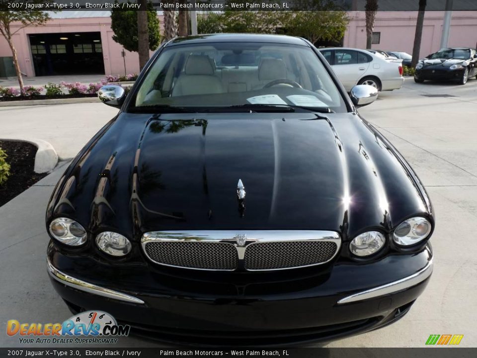 2007 Jaguar X-Type 3.0 Ebony Black / Ivory Photo #2