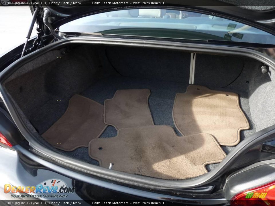 2007 Jaguar X-Type 3.0 Ebony Black / Ivory Photo #6