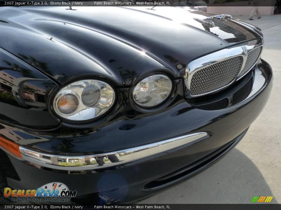 2007 Jaguar X-Type 3.0 Ebony Black / Ivory Photo #9
