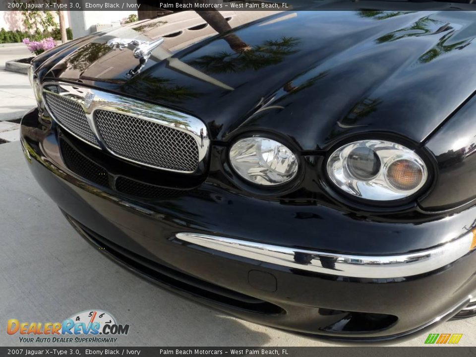2007 Jaguar X-Type 3.0 Ebony Black / Ivory Photo #10