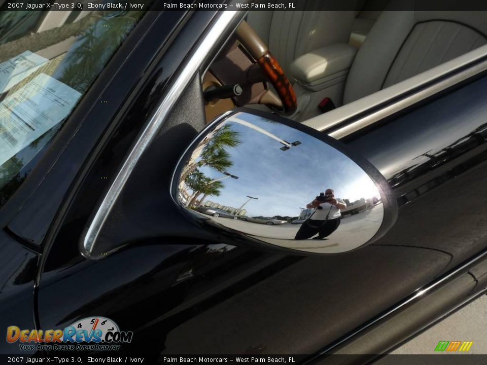 2007 Jaguar X-Type 3.0 Ebony Black / Ivory Photo #12