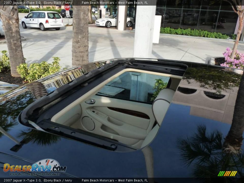 2007 Jaguar X-Type 3.0 Ebony Black / Ivory Photo #13