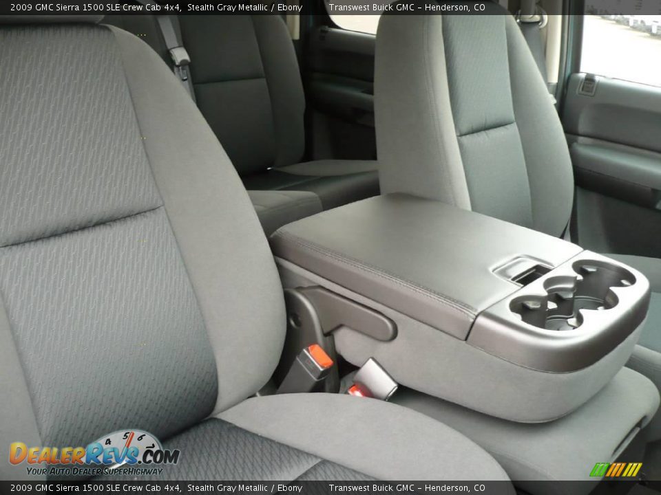 2009 GMC Sierra 1500 SLE Crew Cab 4x4 Stealth Gray Metallic / Ebony Photo #5