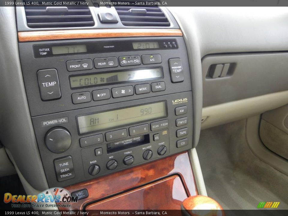 1999 Lexus LS 400 Mystic Gold Metallic / Ivory Photo #31